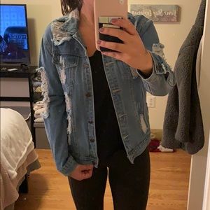 Distressed Denim Jacket